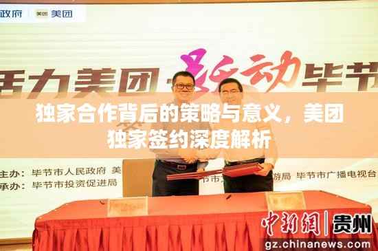 独家合作背后的策略与意义,美团独家签约深度解析