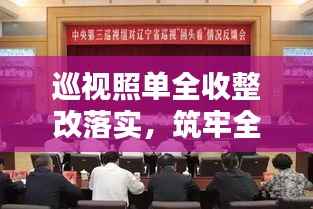 巡视照单全收整改落实，筑牢全面从严治党基石防线