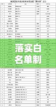 落实白名单制度通知,关键步骤与影响分析