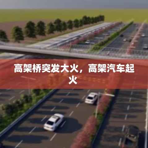 高架桥突发大火，高架汽车起火 