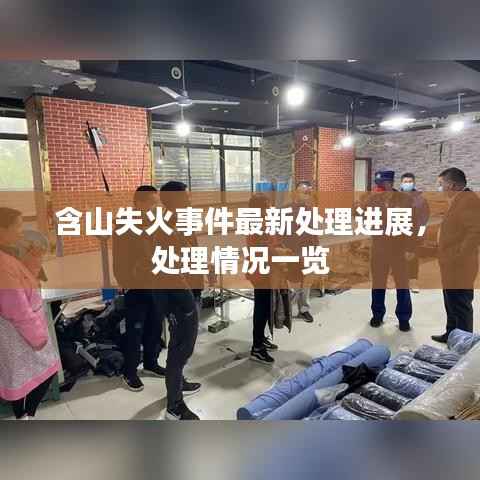 含山失火事件最新处理进展，处理情况一览