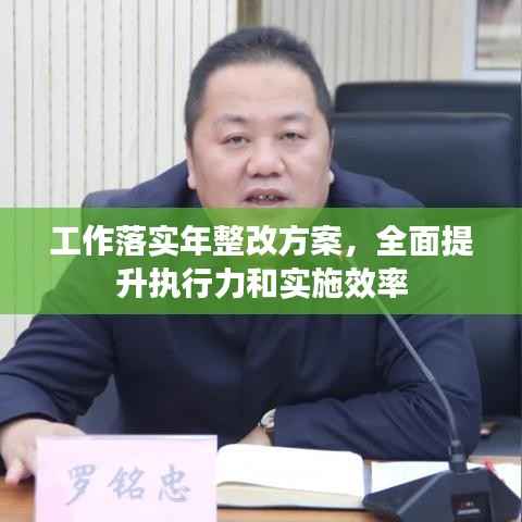 工作落实年整改方案,全面提升执行力和实施效率