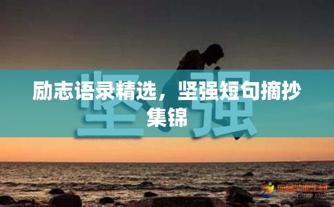 励志语录精选,坚强短句摘抄集锦