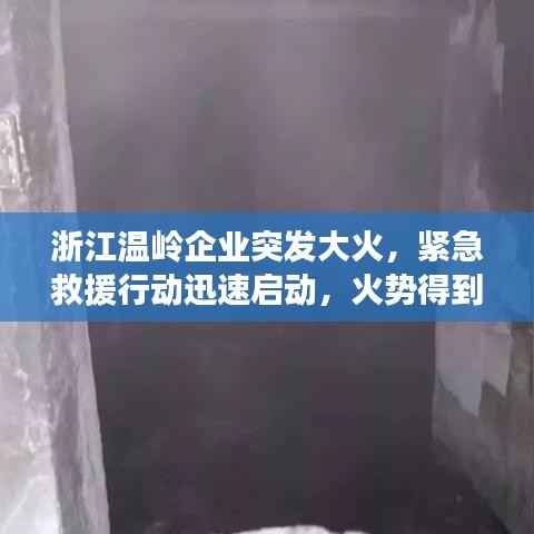浙江温岭企业突发大火，紧急救援行动迅速启动，火势得到有效控制