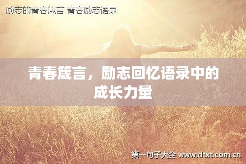 青春箴言,励志回忆语录中的成长力量