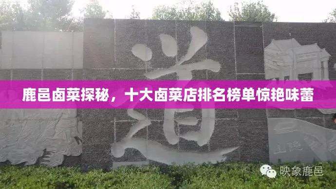 鹿邑卤菜探秘，十大卤菜店排名榜单惊艳味蕾