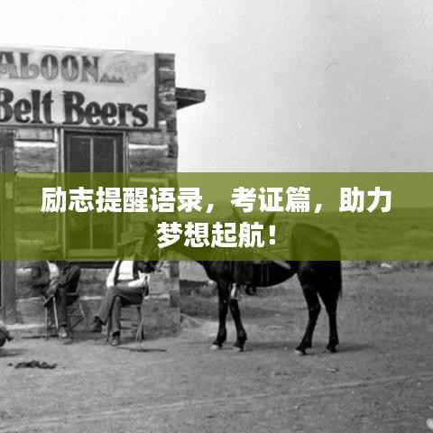 励志提醒语录,考证篇,助力梦想起航!